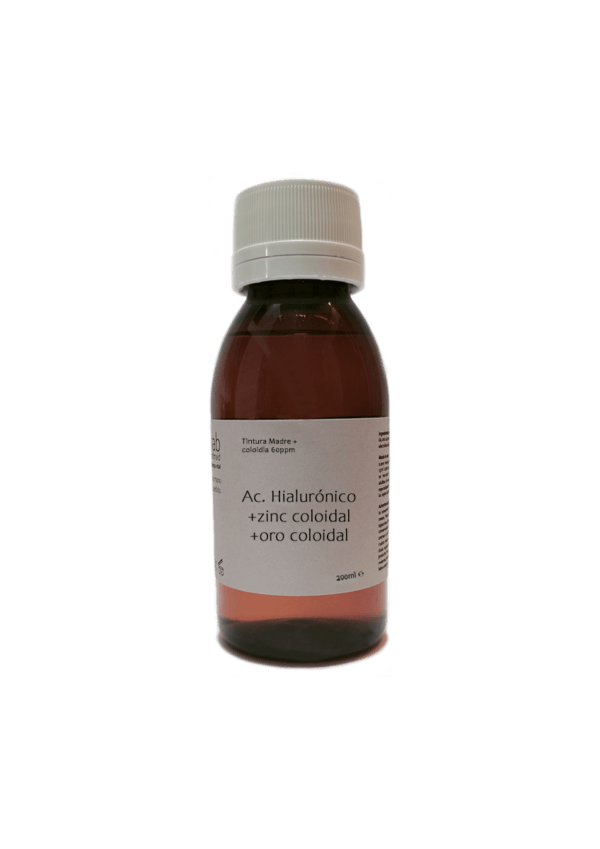 Ácido Hialurónico + Oro 60ppm + zinc 60ppm 100ml.